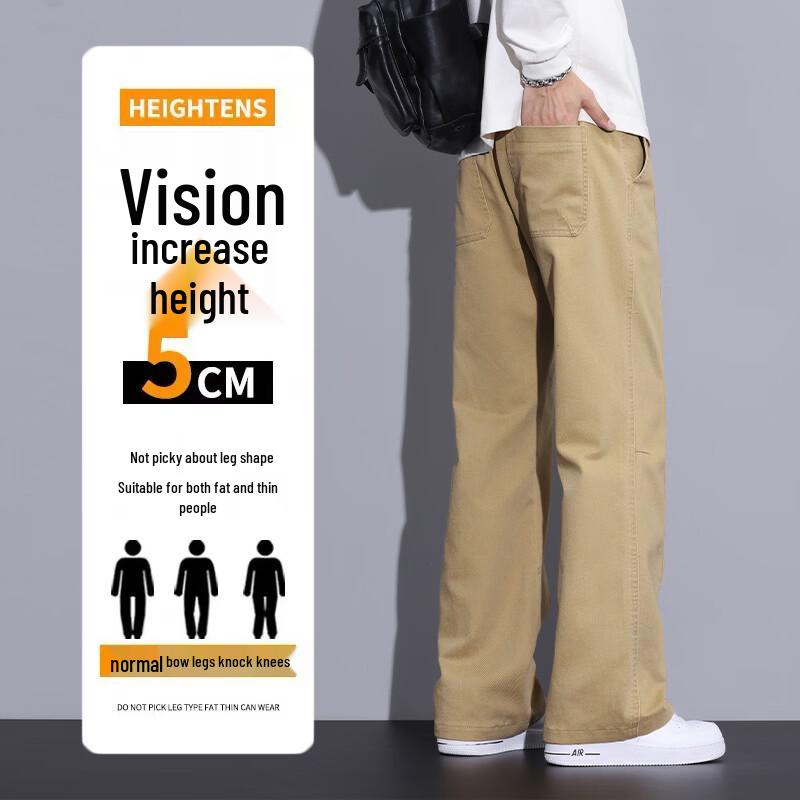 JEEP SPIRIT Men's Cotton Casual Straight-Leg Pants