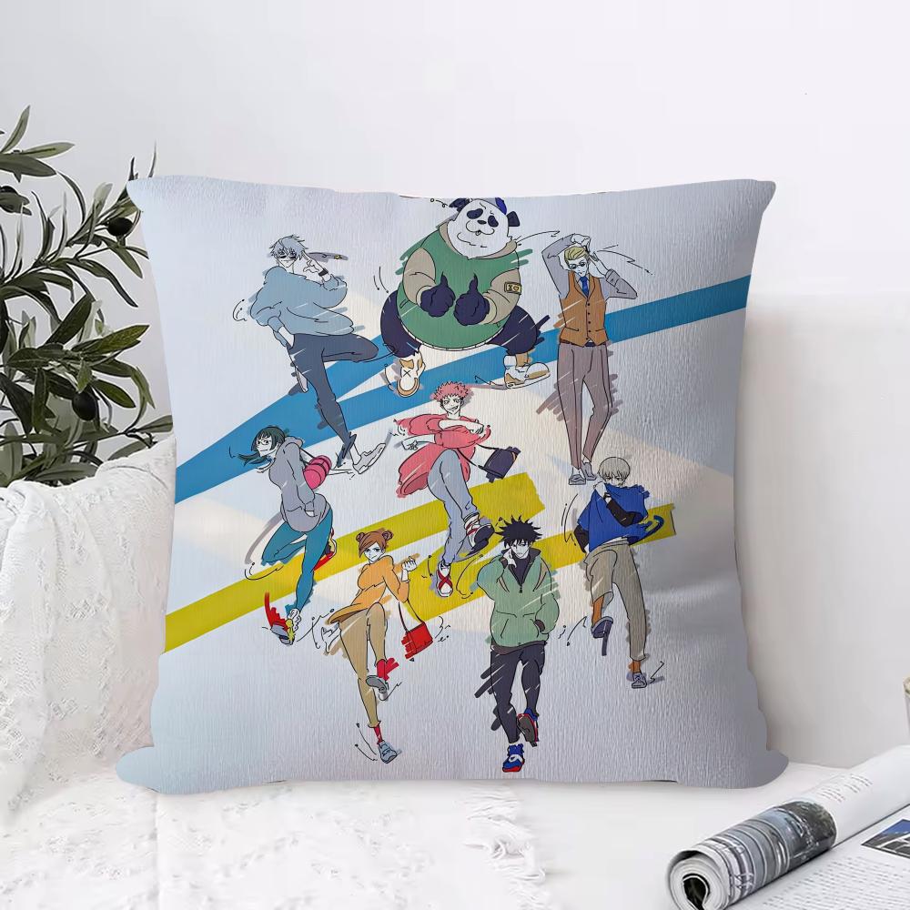 Cartoon J-Jujutsu K-Kaisen Kissenbezug Ultraweicher Hautfreundlicher Stoff Wolkenähnlicher Komfort & Verdeckter Reißverschluss