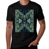 Fractal Swan Tshirt Streetwear Print Tee Shirt Tshirt