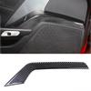 Black Real Carbon Fiber Inner Door Panel Decor Cover Trim For Corvette C7 14-19