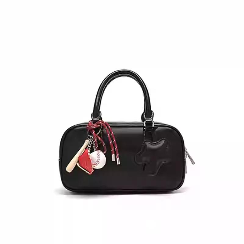 

Сумка-боулинг в стиле легкой роскоши, женская, 2025, новая, осенне-зимняя, нишевая, на плечо, мессенджер