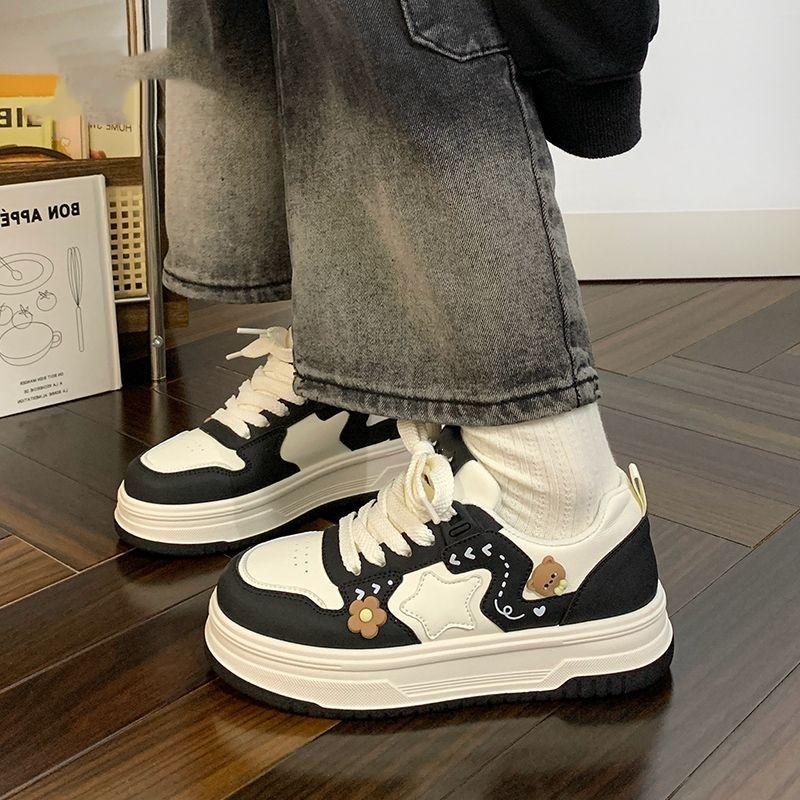 Board shoes women's autumn new cute stars high value campus style students versatile leisure