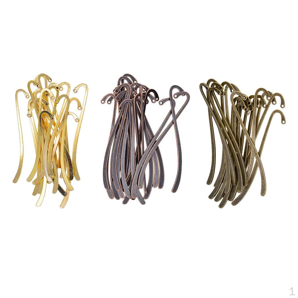 

60 Винтажных Закладок с Крючком для Бисероплетения DIY Подвески Шармы Фурнитура для Ювелирных Изделий Рукоделие