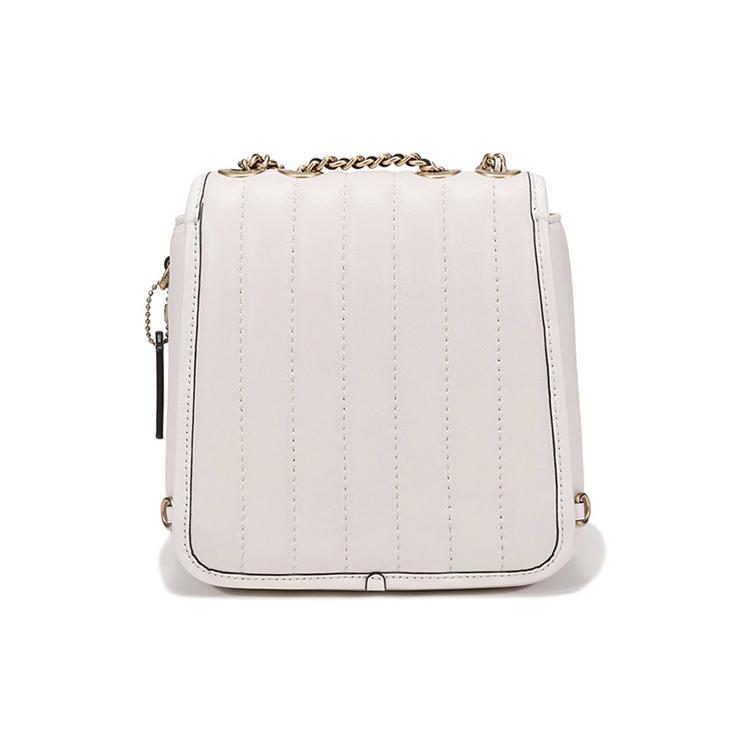 New COACH Leather Shoulder Bag, Crossbody Bag, Backpack Trumpets Women's White 4688-B4HA