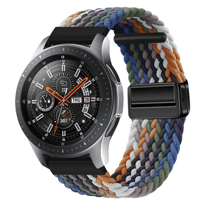 Suitable for Huawei Samsung Smart Watch with Magnetic Buckle Nylon Strap