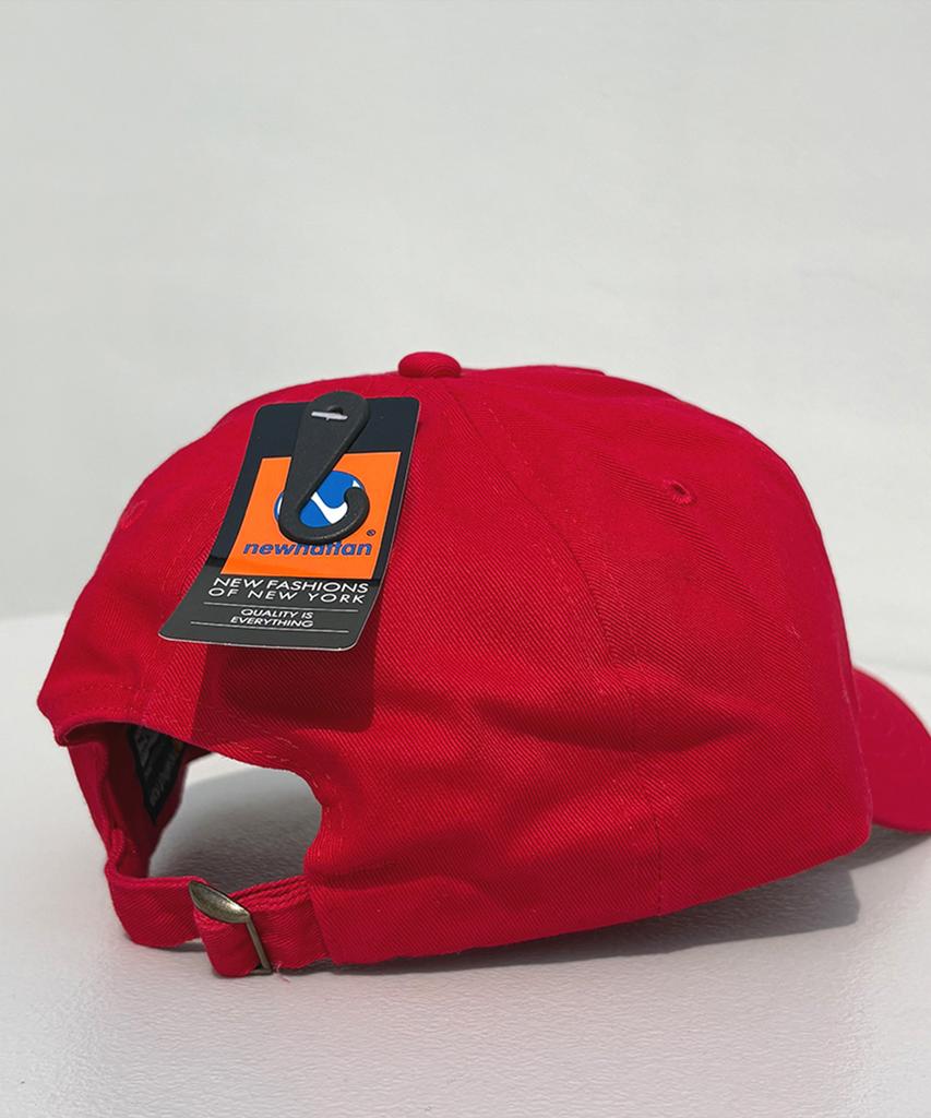 Nyuhaeteun Washed 5-Panel Ball Cap (Red)