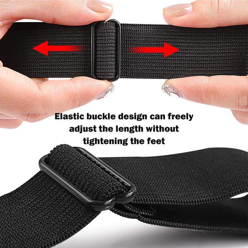 Pants Straps Motorcycle Biker Jeans Adjustable Keeping Straps Motorcycle Riding Pant Clips Boot Straps Set Of 2 For Women Men