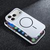 For Magsafe Half Border Carbon Fiber Kevlar Magnetic Phone Case For iPhone 17 Air 16 15 14 13 Plus Pro Max Fashion Texture Cover