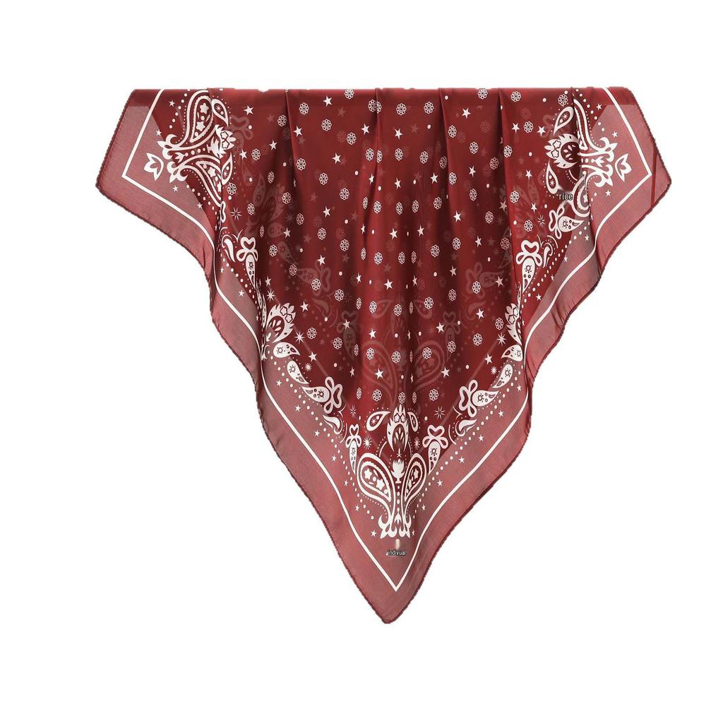 Elegant fransk blommig sidenscarf: Mångsidig Fyrkantig Sjal för Kvinnor