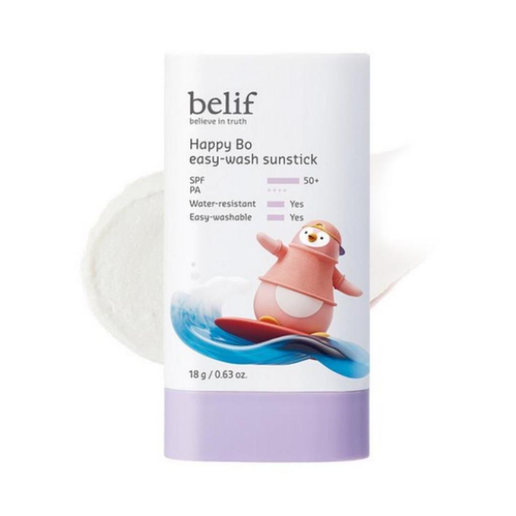 belif Happy Bo Easy Wash Sun Stick for Kids — SPF50+ PA++++ — 18 g — 1 unit