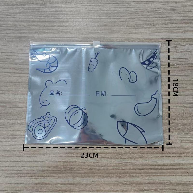 

10Pcs/Bag Leakproof Freezer Safe Kitchen Fresh Bag Large Capacity Aluminum Foil Food Bag Reusable Zip Lock Bag