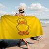 Yellow Classic Rubber Duck Beach Towel Colorful Bath Towels For Girl Microfiber Quick Dry Custom Sand Free Beach Yoga Spa