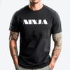 Ninja Lazy Halloween Costume Green And White Graphic T Shirt New Shirts And T-Shirts Big And Tall Camiseta