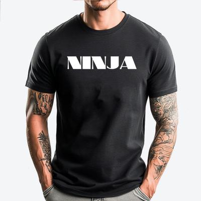 Ninja Lazy Halloween Costume Green And White Graphic T Shirt New Shirts And T-Shirts Big And Tall Camiseta