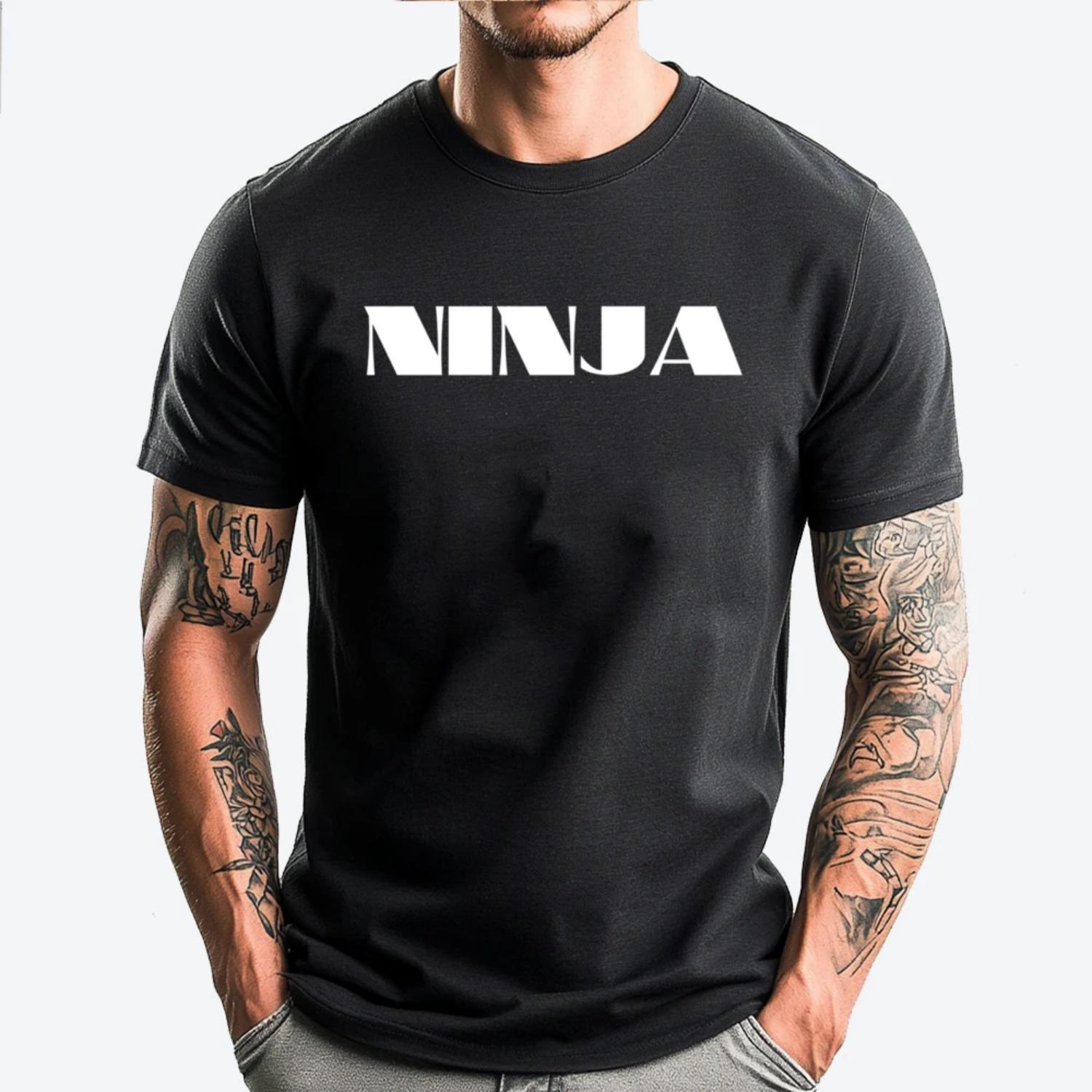 

Ninja Lazy Halloween Costume Green And White Graphic T Shirt New Shirts And T-Shirts Big And Tall Camiseta S чёрный