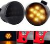 OVOVS Smoke Lens Indicator Lights Front Fender LED Turn Signal Light Assembly for Jeep Wrangler JK 2017-2018