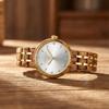 GRISON Quartz Olive Stainless Steel Miyota 3 ATM Water Natural Business Women's Watch, Wood, Hybrid, Movement, Analog, Resistant, 38mm, Wood, Gift,