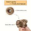 1PC Natural Durable Wig Soft Hair Realistic Straight Lazy-Friendly Hair Seamless Tie Voluminous