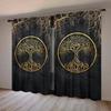 Life Tree Totem Printed Curtains Christmas Decorations Bedroom Living Room Home Decoration Curtain Made Of Polyester Washable Ready