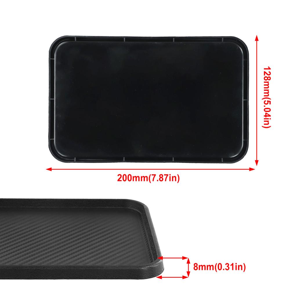 Car Front Dashboard Silicone Non-Slip Storage Catcher Pad Mat 200x128mm Auto Interior Dashboard Sticky Pad Cushion Accessories