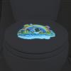 Cartoon Dream Rainbow Castle Children's Bathroom Toilet Home Decoration Wall Sticker Luminous Sticker Self-adhesive