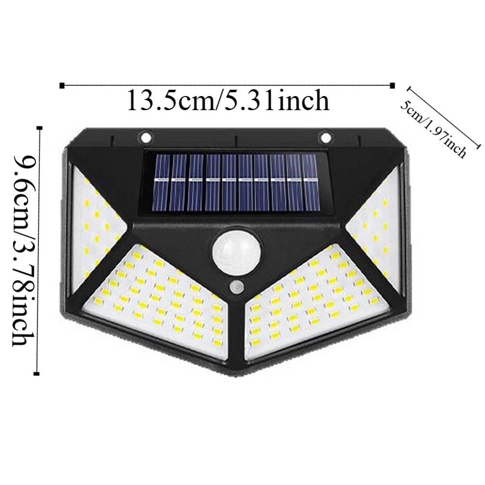 IP65 Waterproof Motion Sensor Light 100 LED Beads Solar Lamp Solar Street Lights Wall