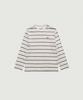 Deobanes Lang Stripe Overfit T-Shirt_Ivory