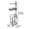 Toilet Paper Holder Bathroom Storage Rack Portable Large Capacity Tissue Dispenser Roll