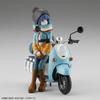 Kaiyodo ARTPLA Yurucamp Shima Rin and Bike Set 1/24 Anime Scale Unpainted Plastic Model Kit