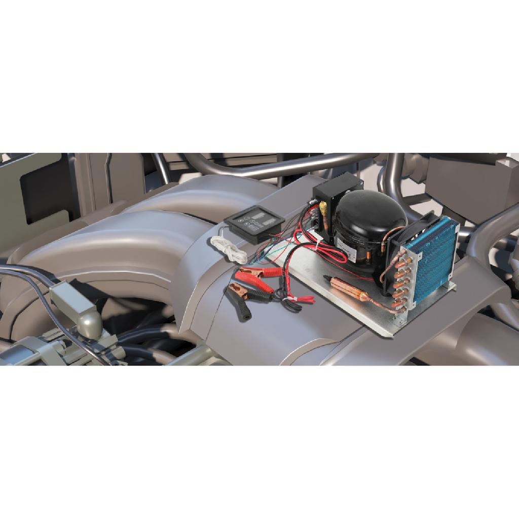 BD25HC Compressor Condenser Car Refrigerator Solar Freezer 12V 24V Refrigerator Air Compressor With Temperature Controller