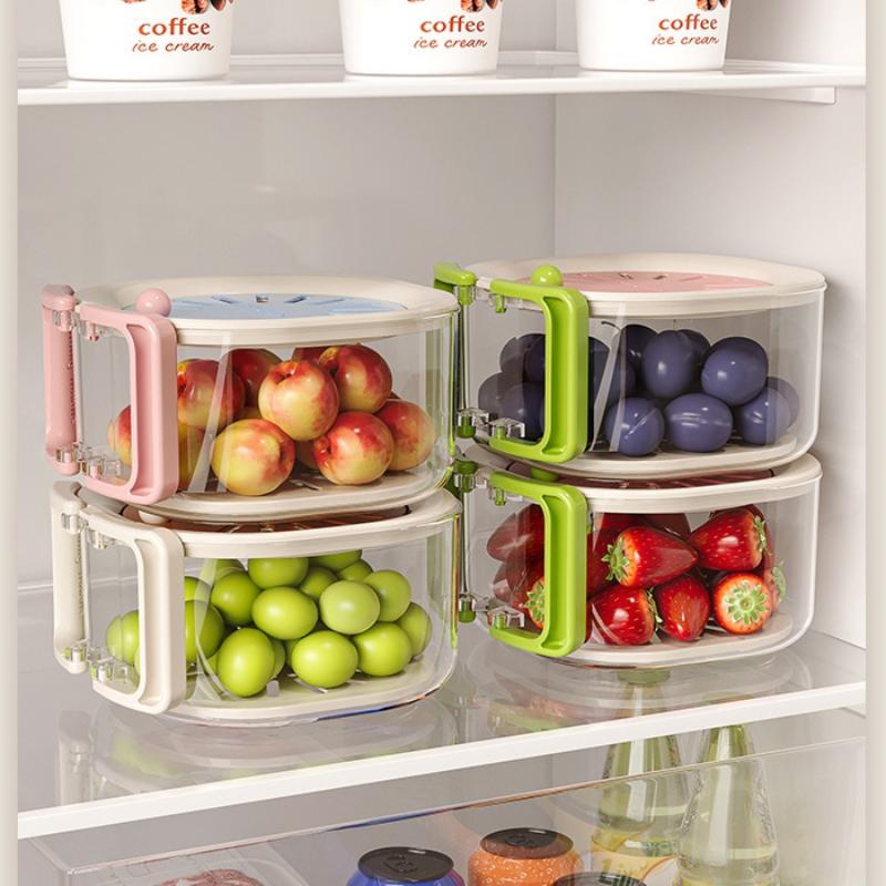 Large Drain Basket Cute Fruit Basket Telescopic Water Filter 2-In-1 Thickened Dehydration Washing Vegetable Basket With Lid