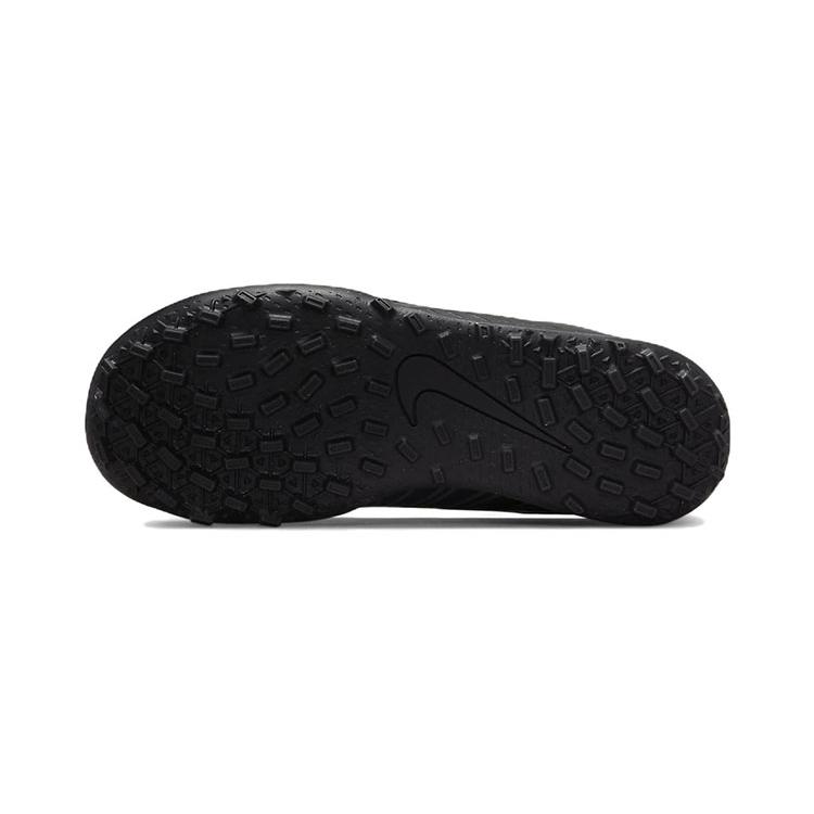 Nike Mercurial Vapor 15 Club TF Grassland Hook and Loop Abrasion Resistant Low Top Soccer Shoes Black Kids' DJ5966-001
