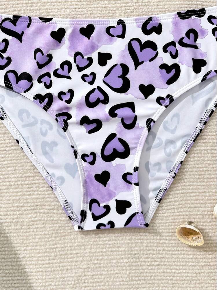 Girls' European American Korean Style Two-Piece Swimsuit Set
