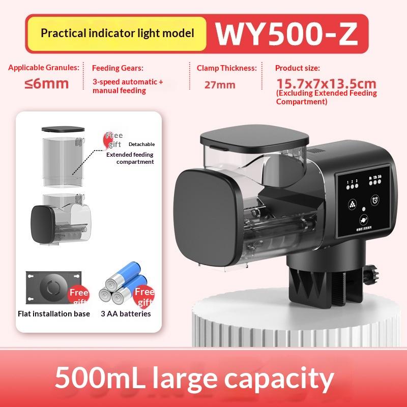 Adjustable Smart Automatic Feed Feeder With Lcd /Indicator Lights Automatic Fish Tank Auto Feeder Aquarium Accessories