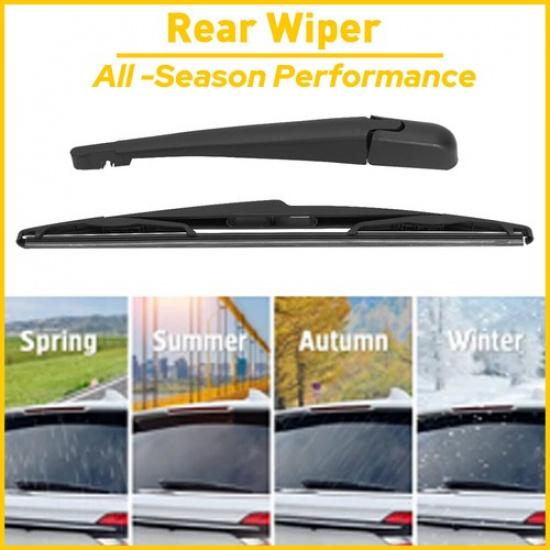 For Nissan Versa 2007-12 Hatchback Rear Windshield Wiper Back Arm Blade Set EOA