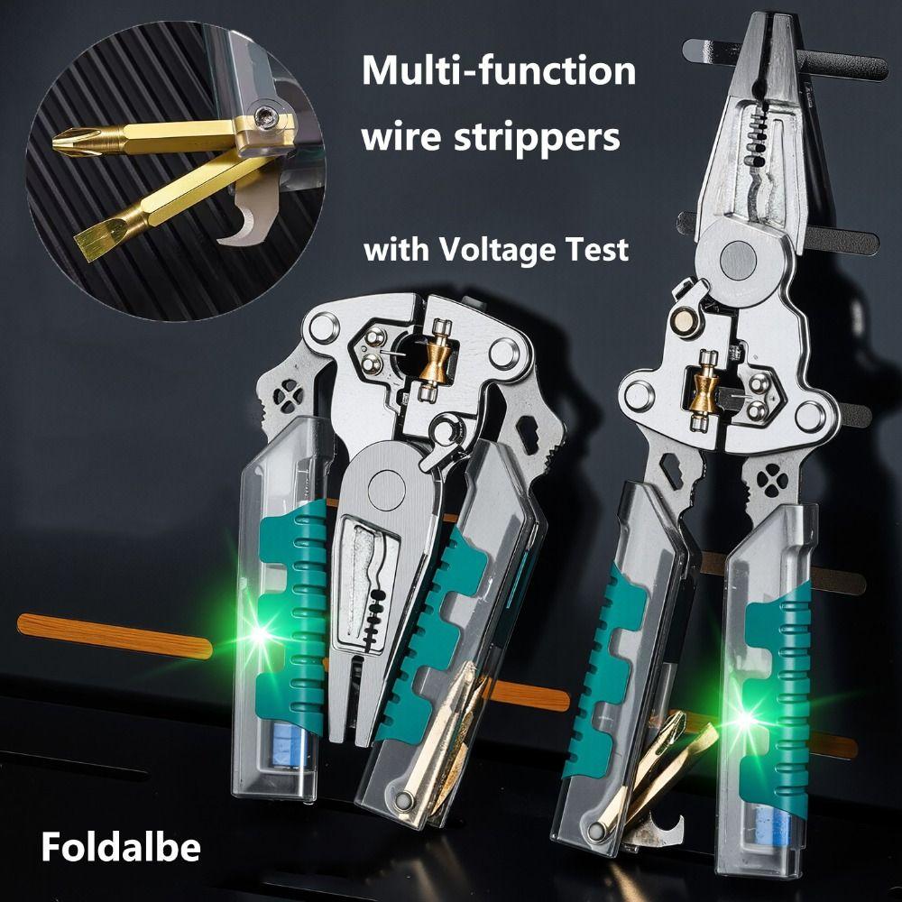 Multifunctional Electrician Pliers with Voltage Test Crimping Pliers