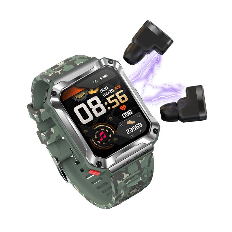 T93 Akıllı Saat 1.96 İnç 4GB Hafıza Kablosuz Bluetooth Çağrı Kulaklık Spor Müzik Kulaklık Akıllı Saat Erkekler Kadınlar İçin