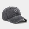 Neue gewaschene Retro-Mode Sonnenstickerei Baseballkappe Damen Outdoor vielseitiger Sonnenhut Herren Freizeitkappe