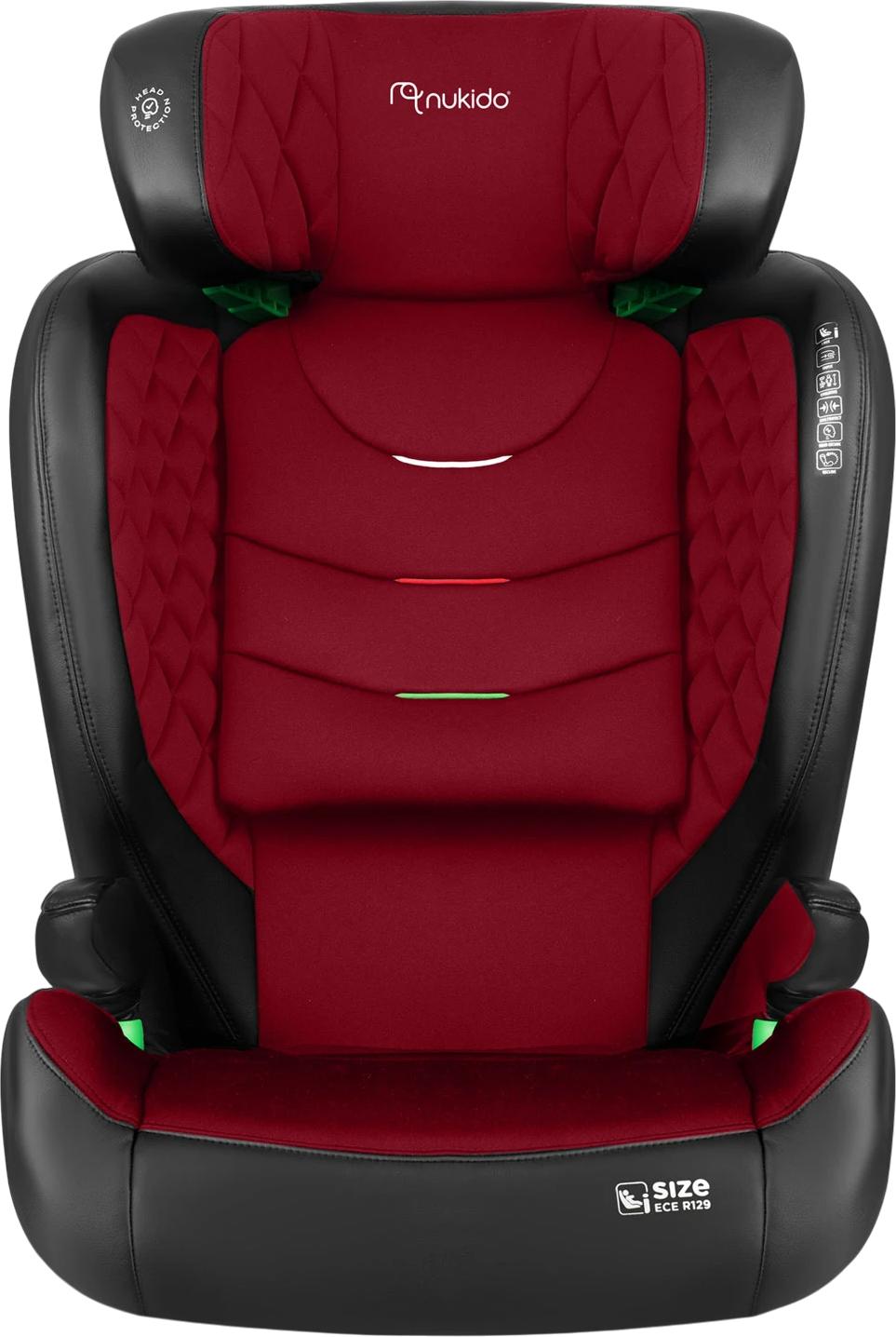Nukido Louis ISOFIX Autosedačka 15-36 Čierna a červená (5903890619138)