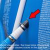 1 Set Swimming Pool Pipe Fixing Holder With Ties and Clips Preventing 32mm~38mm Hose Falling off Reducing Inlet/Outlet Pressure