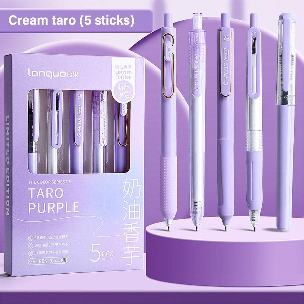 

5 шт./компл. 0,5 мм черная гелевая ручка быстросохнущая ручка для знаков шариковая ручка школьные канцелярские принадлежности 05