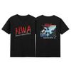 Sommer Neu Nwa Rap Hip Hop Mode Bedrucktes Baumwoll T-Shirt mit Rundhalsausschnitt und kurzen Ärmeln Unisex und Damen T-Shirts Große Größe