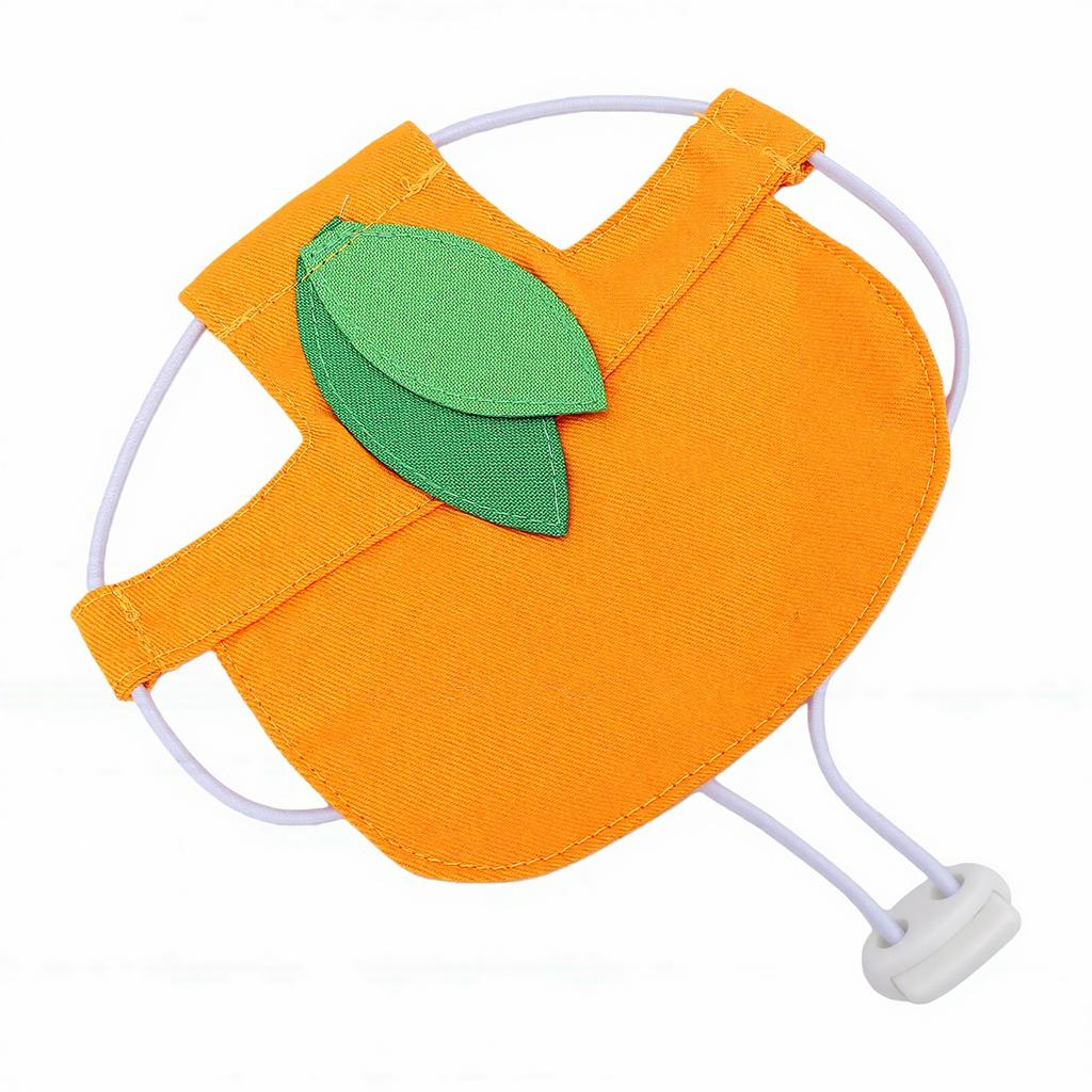Dog Outdoor Hat Sun Protection Hat with Ear Hole Summer Cute Pet Cap for Small Dog Teddy Bear Pomeranian Orange