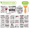 10Pcs 10 Styles PVC DIY Heat Transfer Paper for UV Sublimation Cup Word 240x110mm 1pc/style