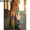 Womens Floral Print 3D Digital Printed Sleeveless Jumpsuit With Pocket Loose Fit Straight Leg Outfit