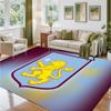 Aston Villa Fotball Design Krystallfløyel Teppe Myk Dekorativ Matte for Soverom Inngang