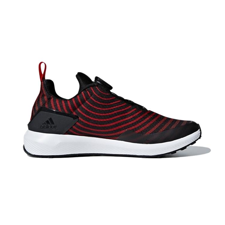 Adidas Run Uncaged Boa Trendy Breathable Low-Top Running Shoes Kids Sneakers Red Black AH2613