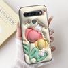 For LG K41s K51s K52 Q52 K61 Q61 K62 K22 2020 Phone Case Back Cover Soft Matte Silicone Slim Fundas Lovely Panda Rabbit Flower