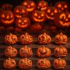 16Pcs Creative Miniature Halloween Decor Gothic Style Resin Resin Pumpkin Statue Unique Orange Mini Pumpkin Figurine