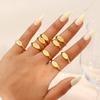E.B.belle 2024 Angel Number Rings Jewelry For Women 18K Gold Plated Lucky Number Stainless Steel Ring For Girls
